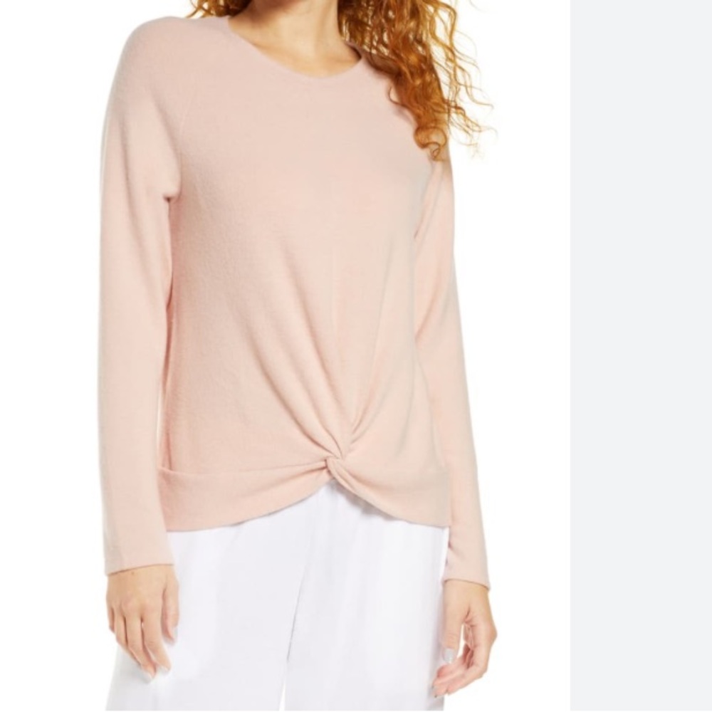 Socialite Twist Front Sweater
